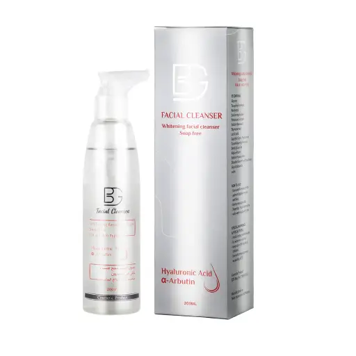 BG-FACIAL-CLEANSER-200-ML بي جي غسول منظف الوجه للتتفتيح خالي من الصابون 200 مل - الصورة 1